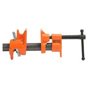 Pony Fixture, Clamping Range 12 in, SlidingPin Handle, Cast Iron, Enamel, BlackOrange 52